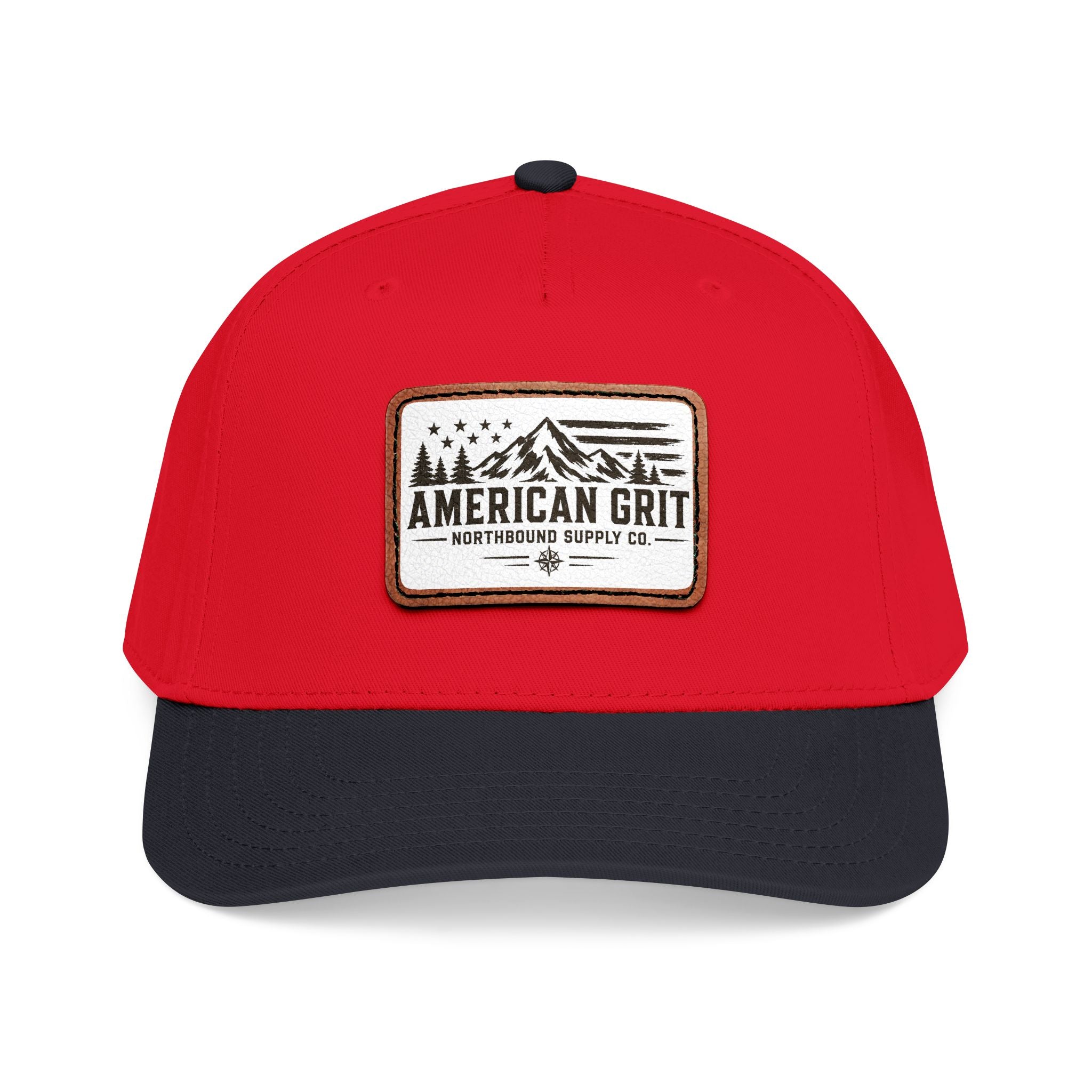 HP-003 American Grit Leather Patch Baseball Cap