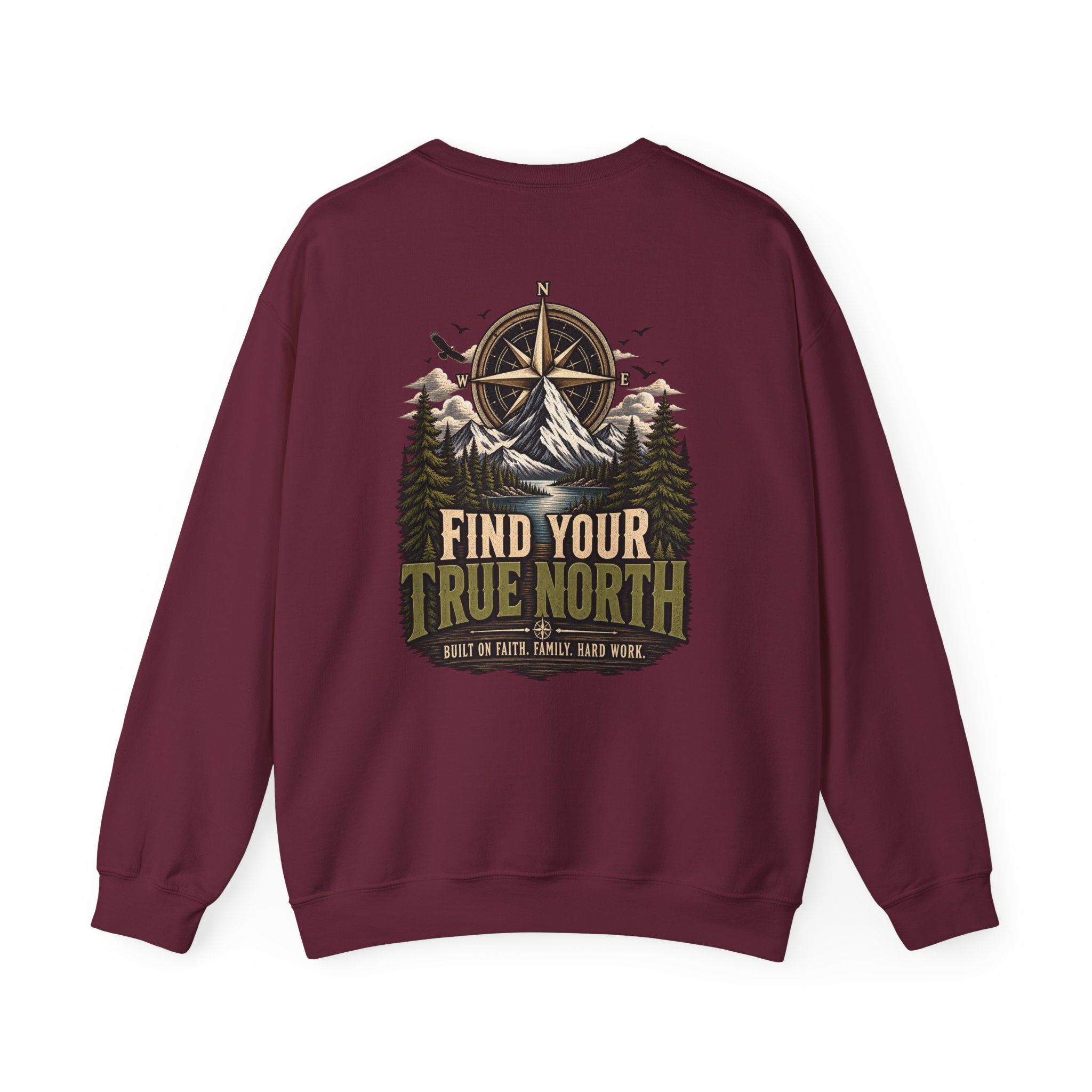 NS-001 Crewneck Sweatshirt —Northbound Supply Co. Find Your True North Compass