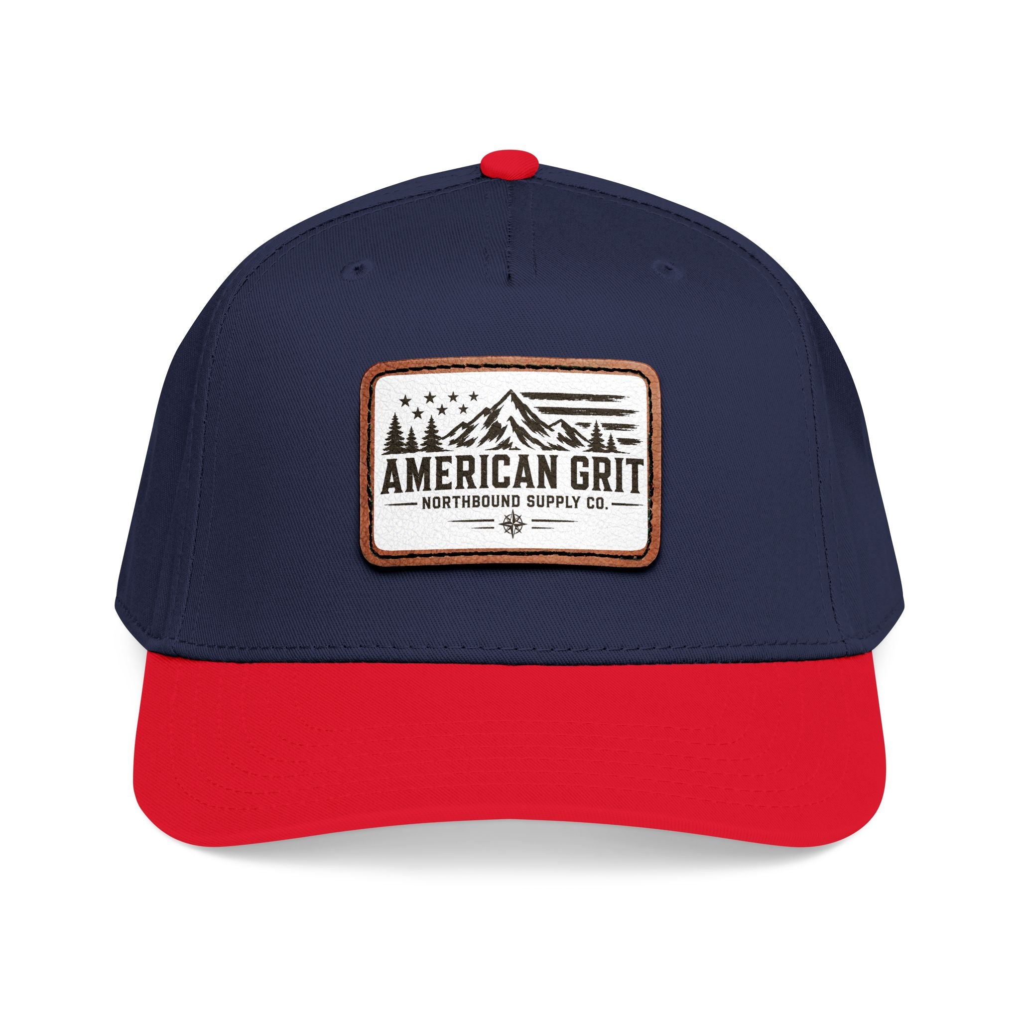 HP-003 American Grit Leather Patch Baseball Cap