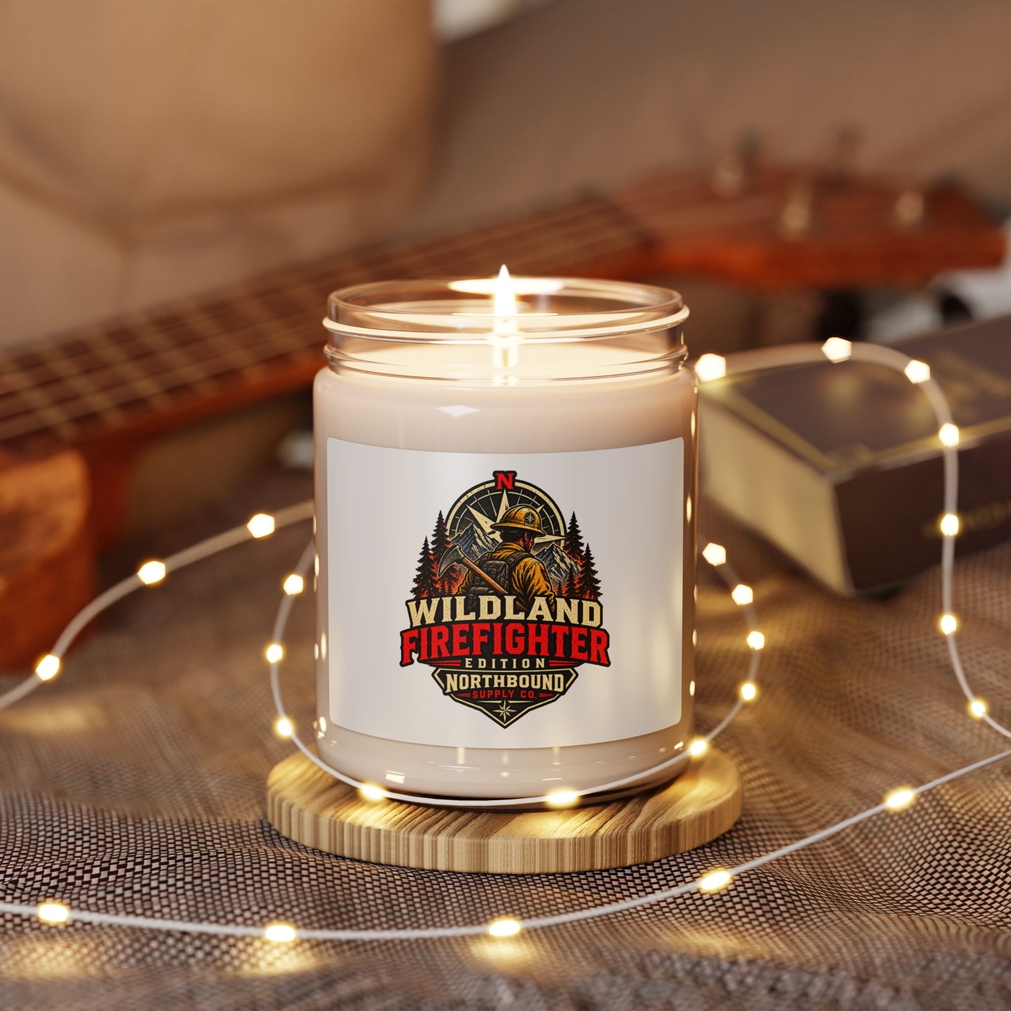 Wildland Firefighter Soy Candle – 9oz Scented Candle for Firefighters & First Responders