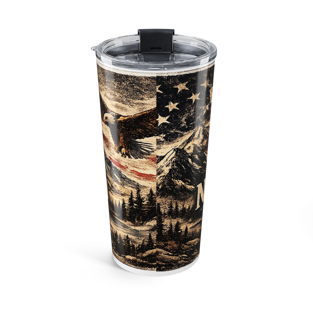 Northbound Compass 20oz Insulated Tumbler — Patriotic Adventure Travel Mug