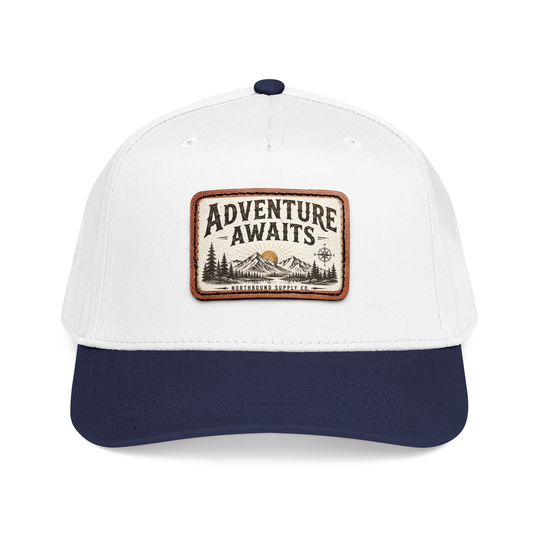 HP-002.5 Adventure Awaits Leather Patch Baseball Cap