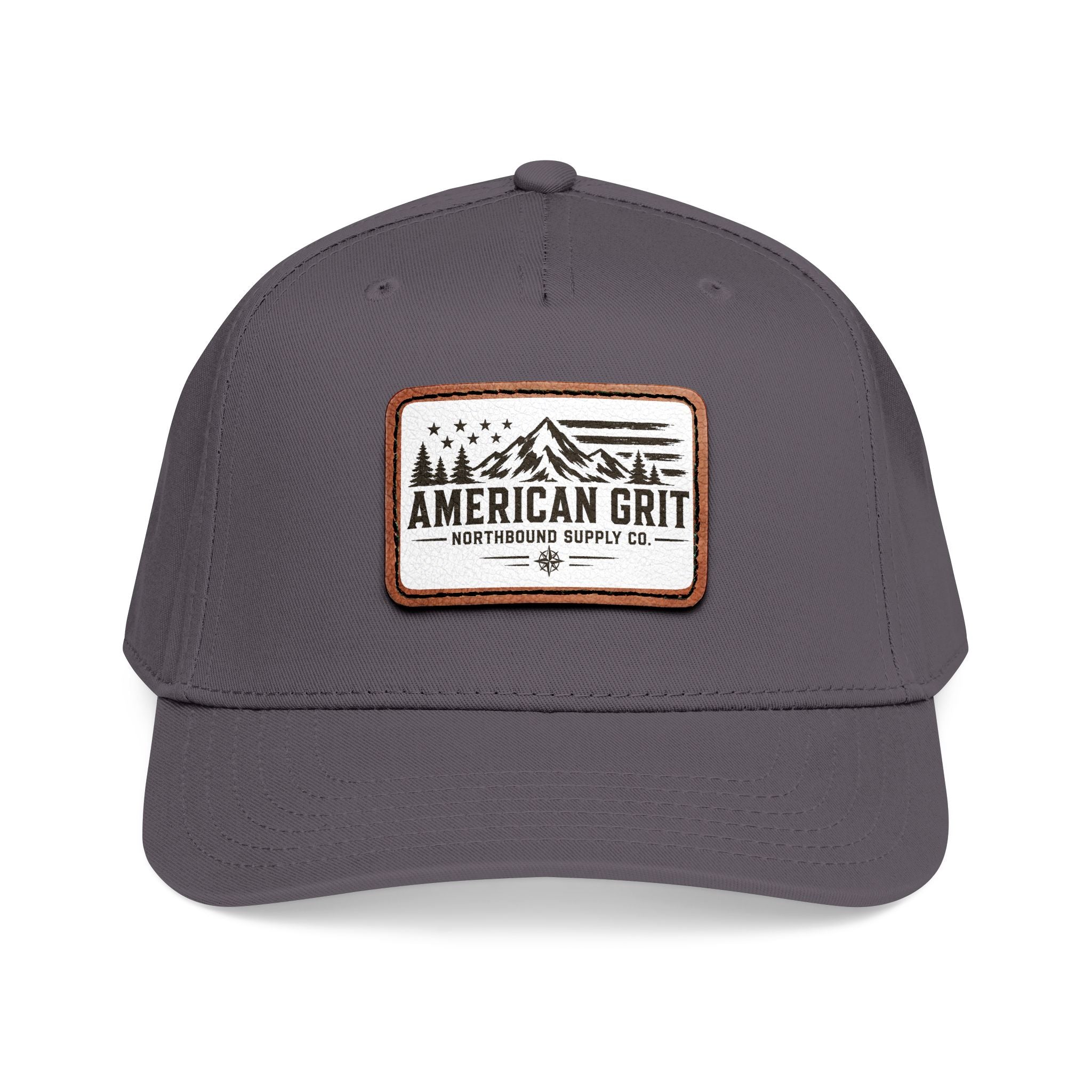 HP-003 American Grit Leather Patch Baseball Cap