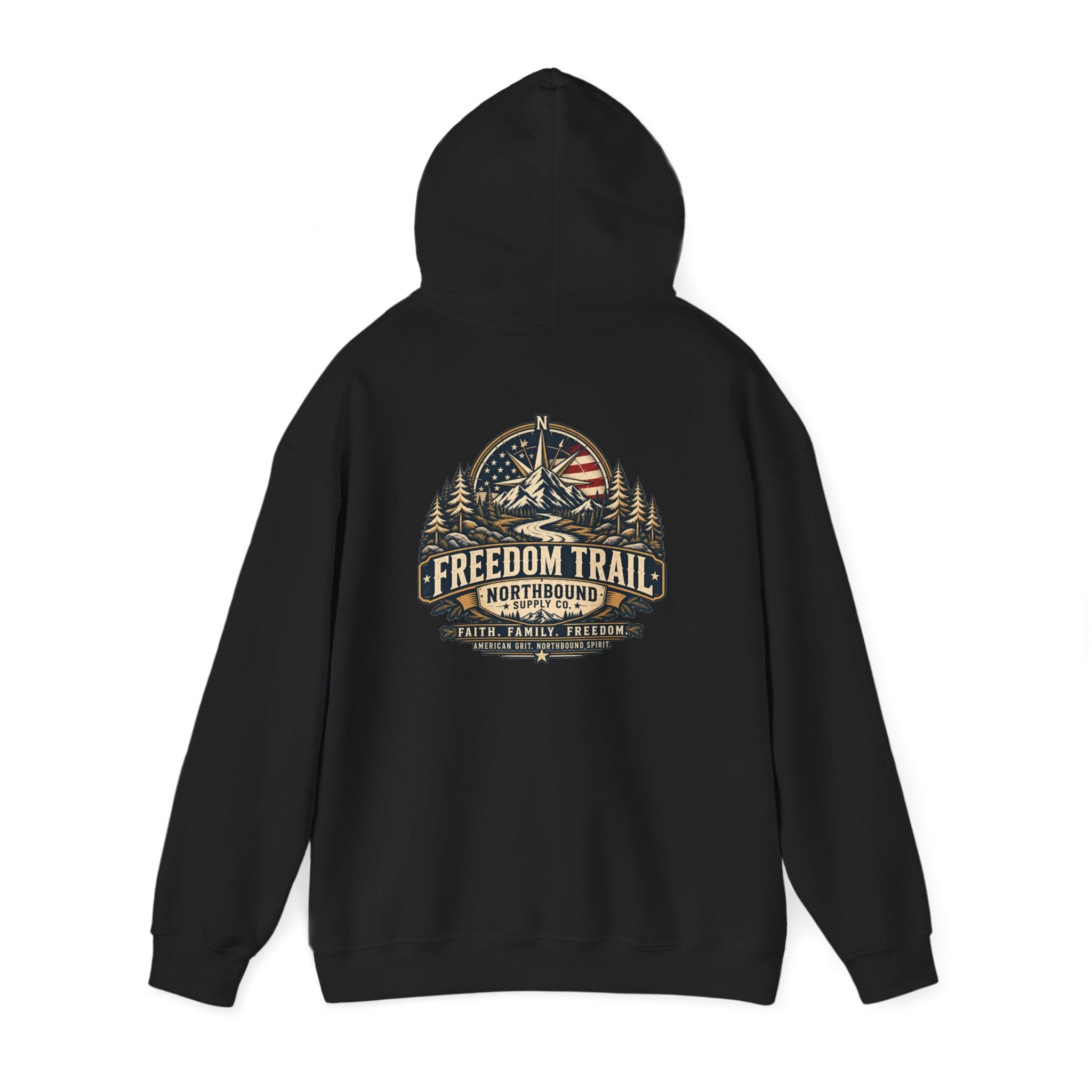 NH-004 Freedom Trail Hoodie — Northbound Supply Co. Patriotic