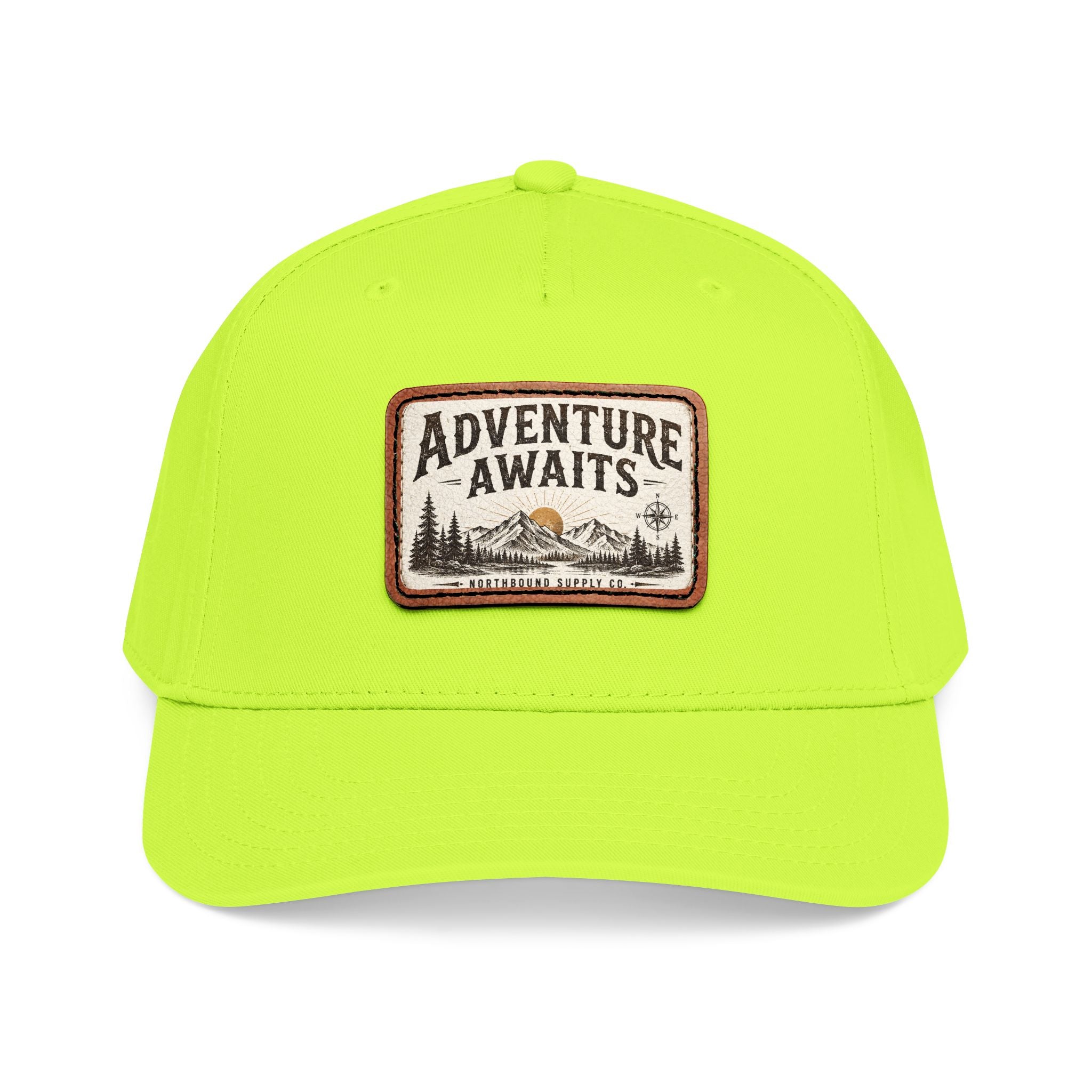 HP-002.5 Adventure Awaits Leather Patch Baseball Cap