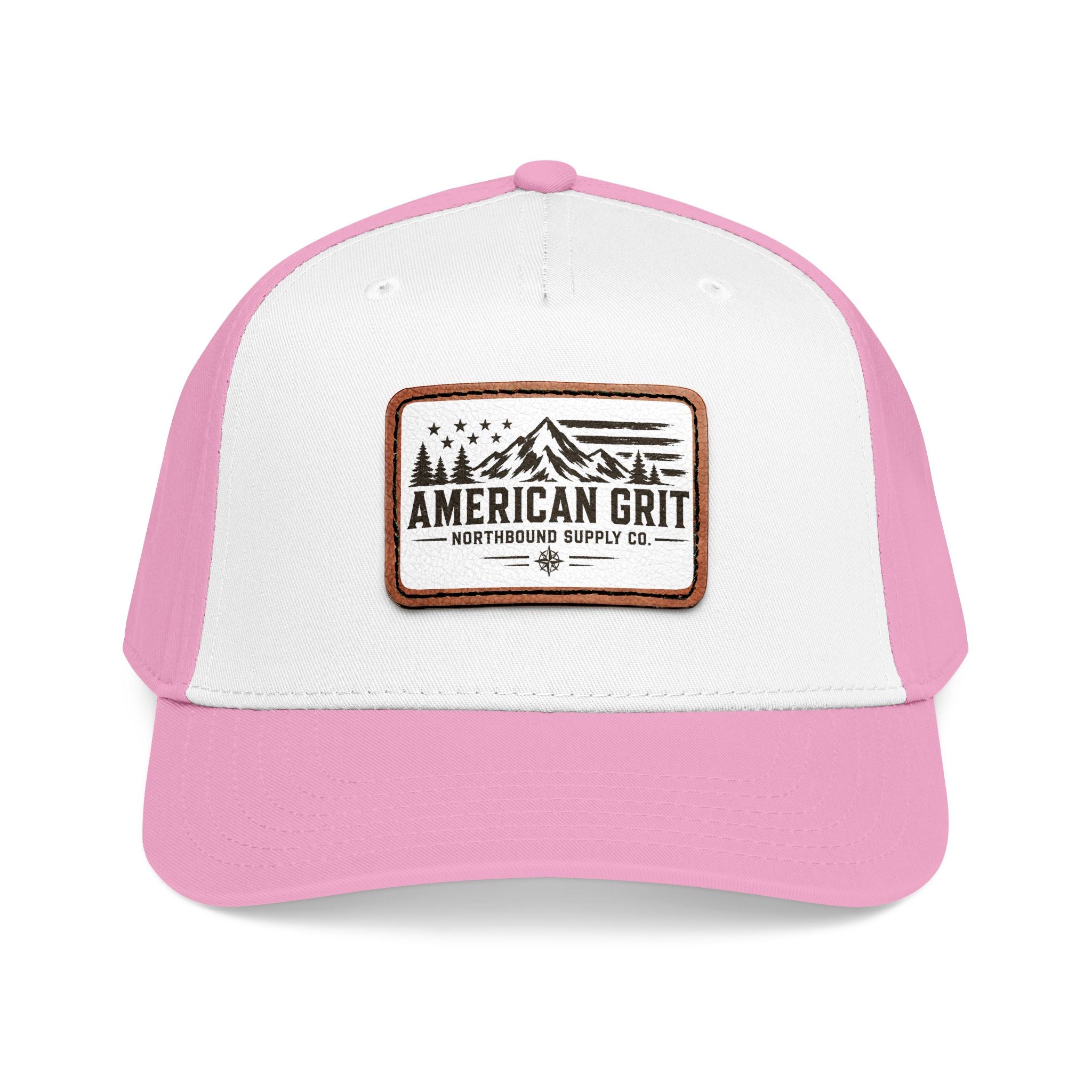 HP-003 American Grit Leather Patch Baseball Cap