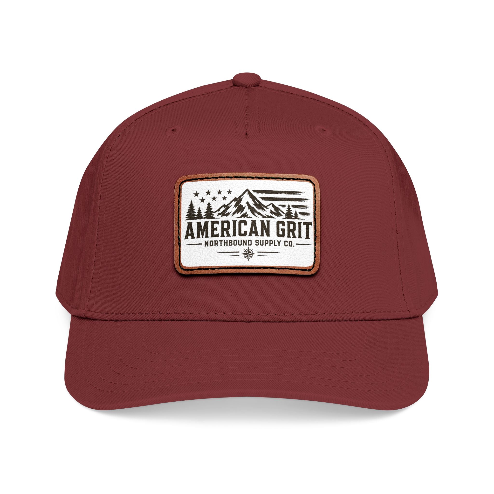HP-003 American Grit Leather Patch Baseball Cap