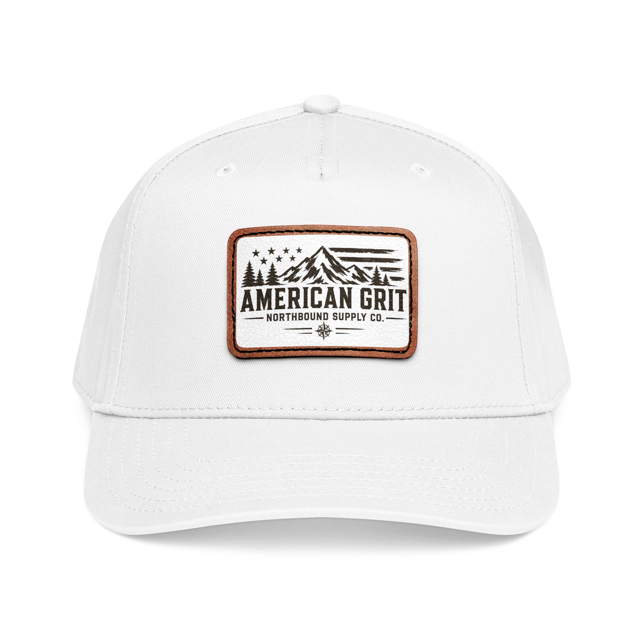 HP-003 American Grit Leather Patch Baseball Cap