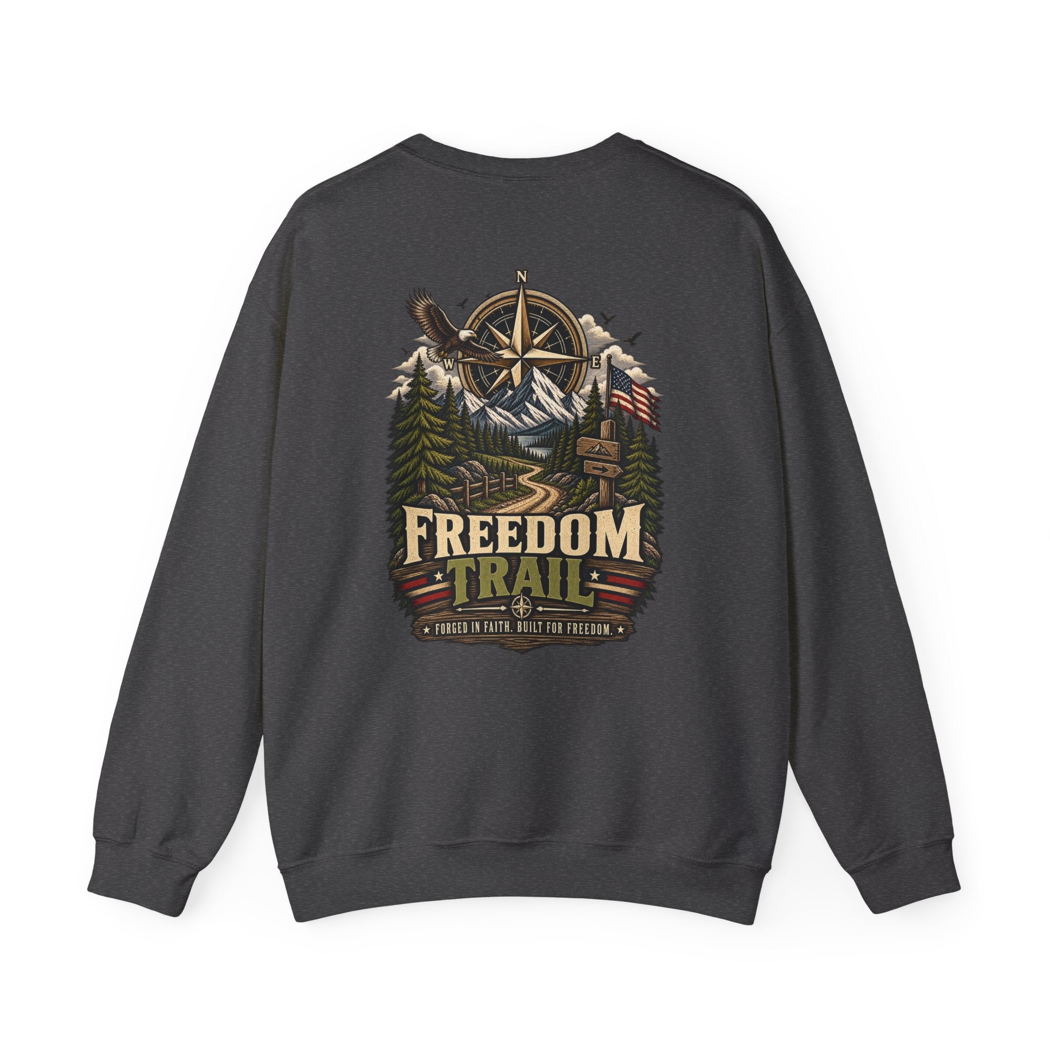 NS-002 Freedom Trail Crewneck Sweatshirt. Northbound Supply Co.