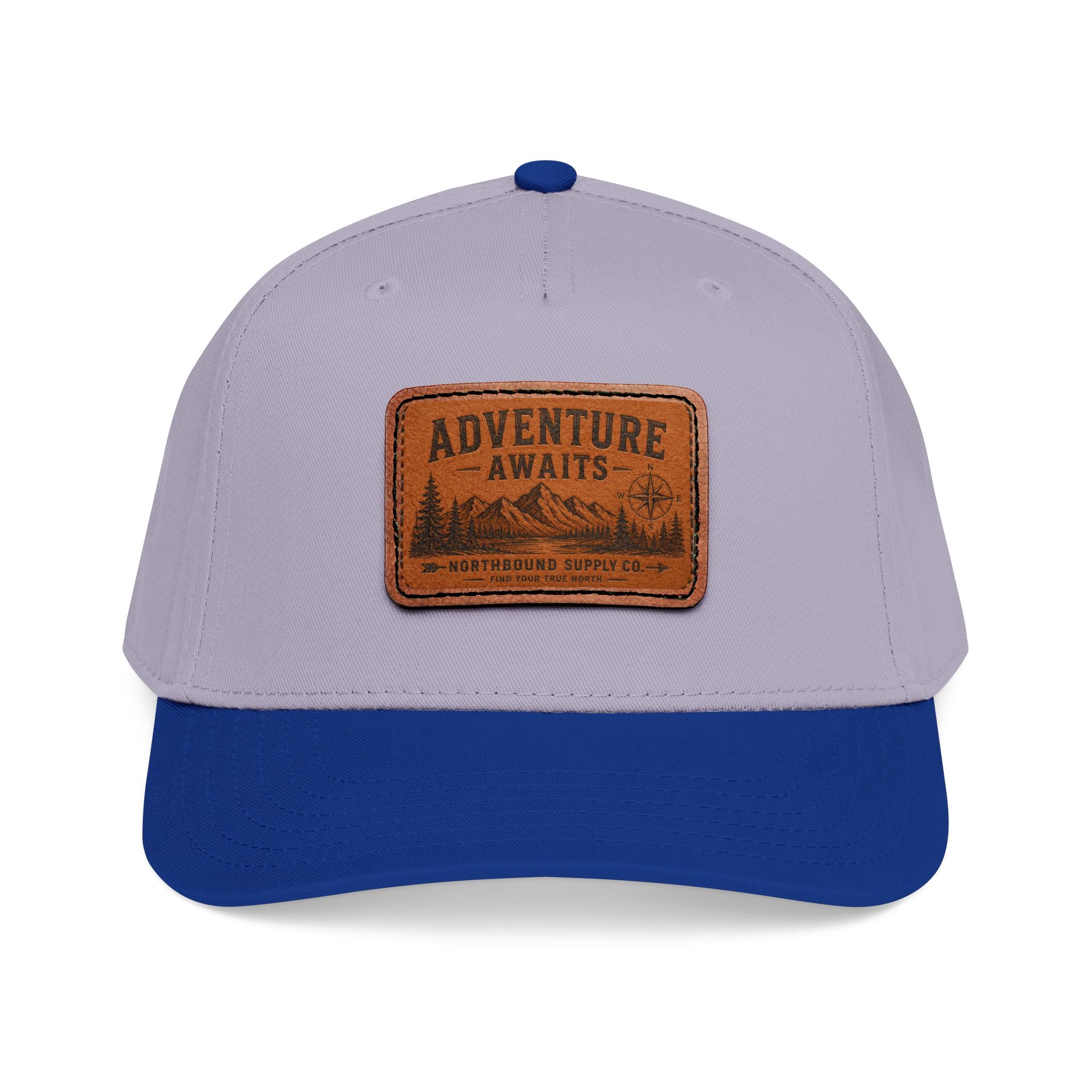 HP-002 Adventure Awaits Leather Patch Baseball Cap