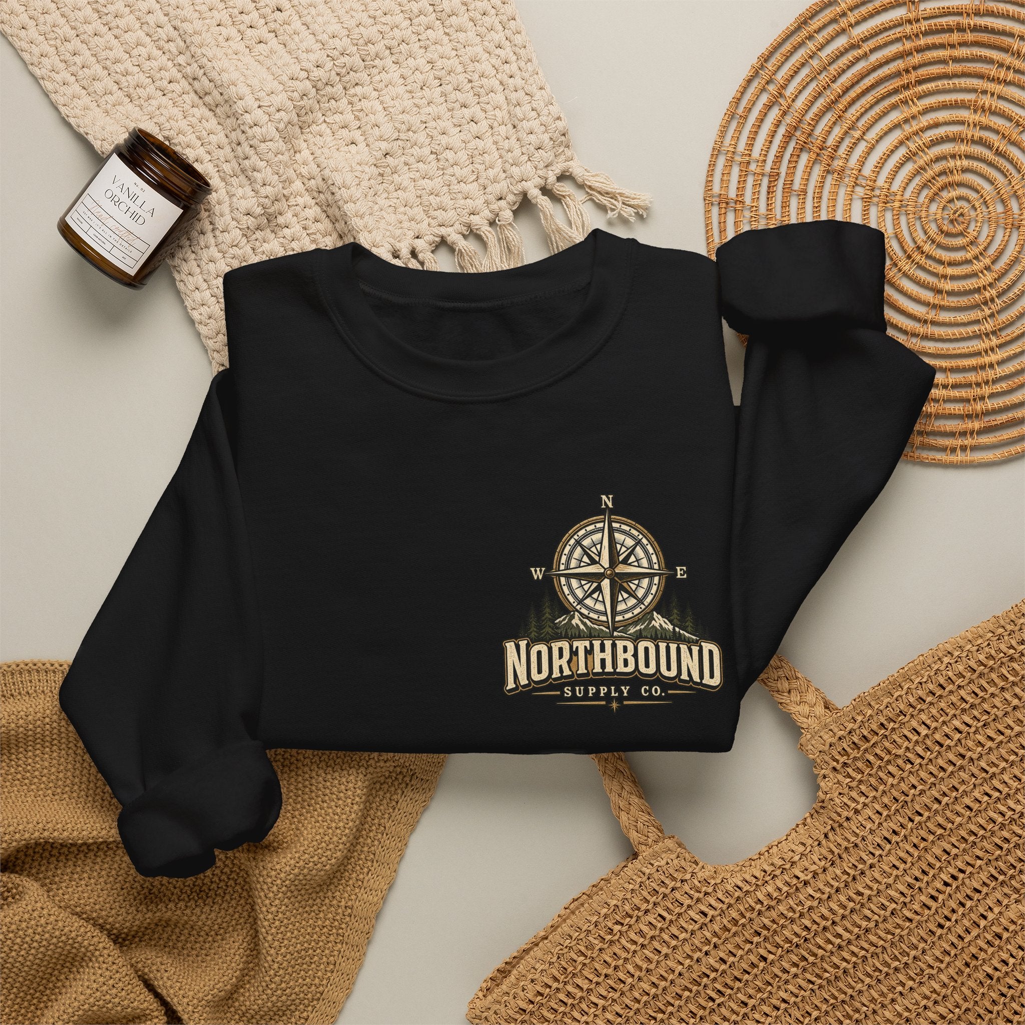 NS-002 Freedom Trail Crewneck Sweatshirt. Northbound Supply Co.