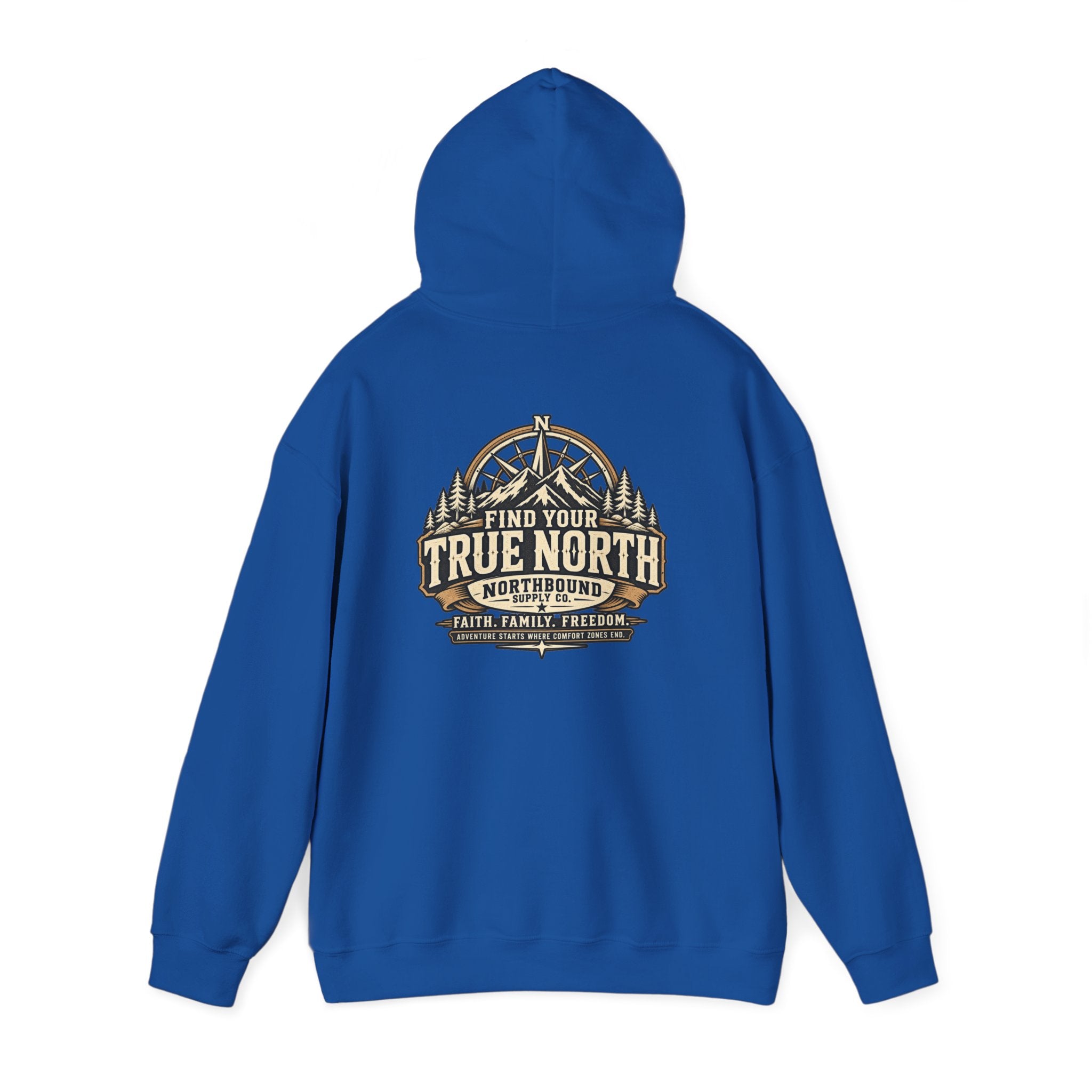 NH-001 True North Hoodie — Northbound Supply Co. Faith, Family, Freedom
