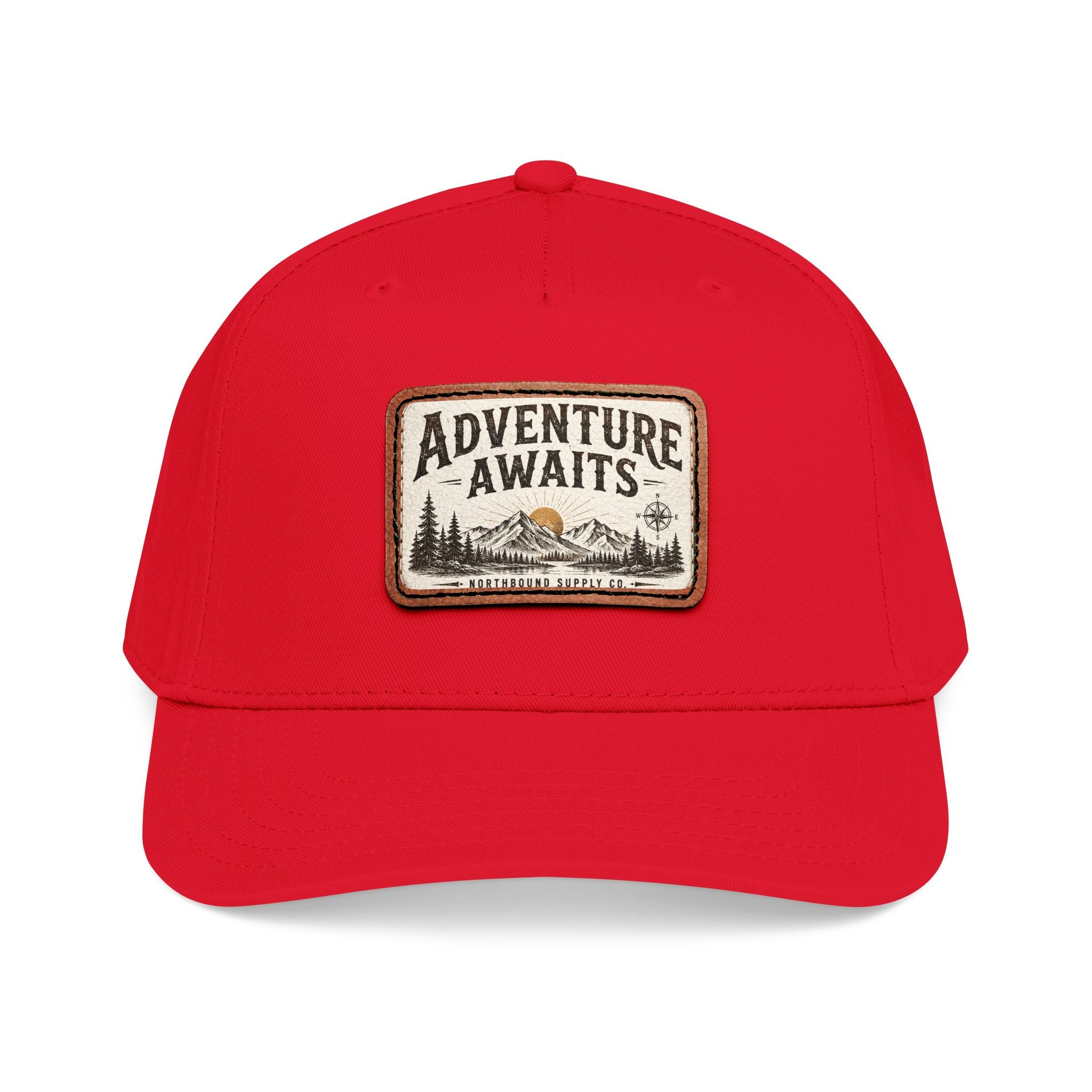 HP-002.5 Adventure Awaits Leather Patch Baseball Cap