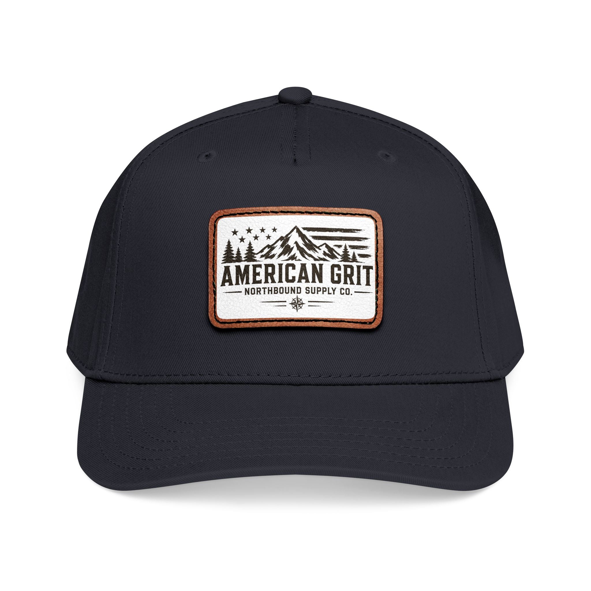HP-003 American Grit Leather Patch Baseball Cap