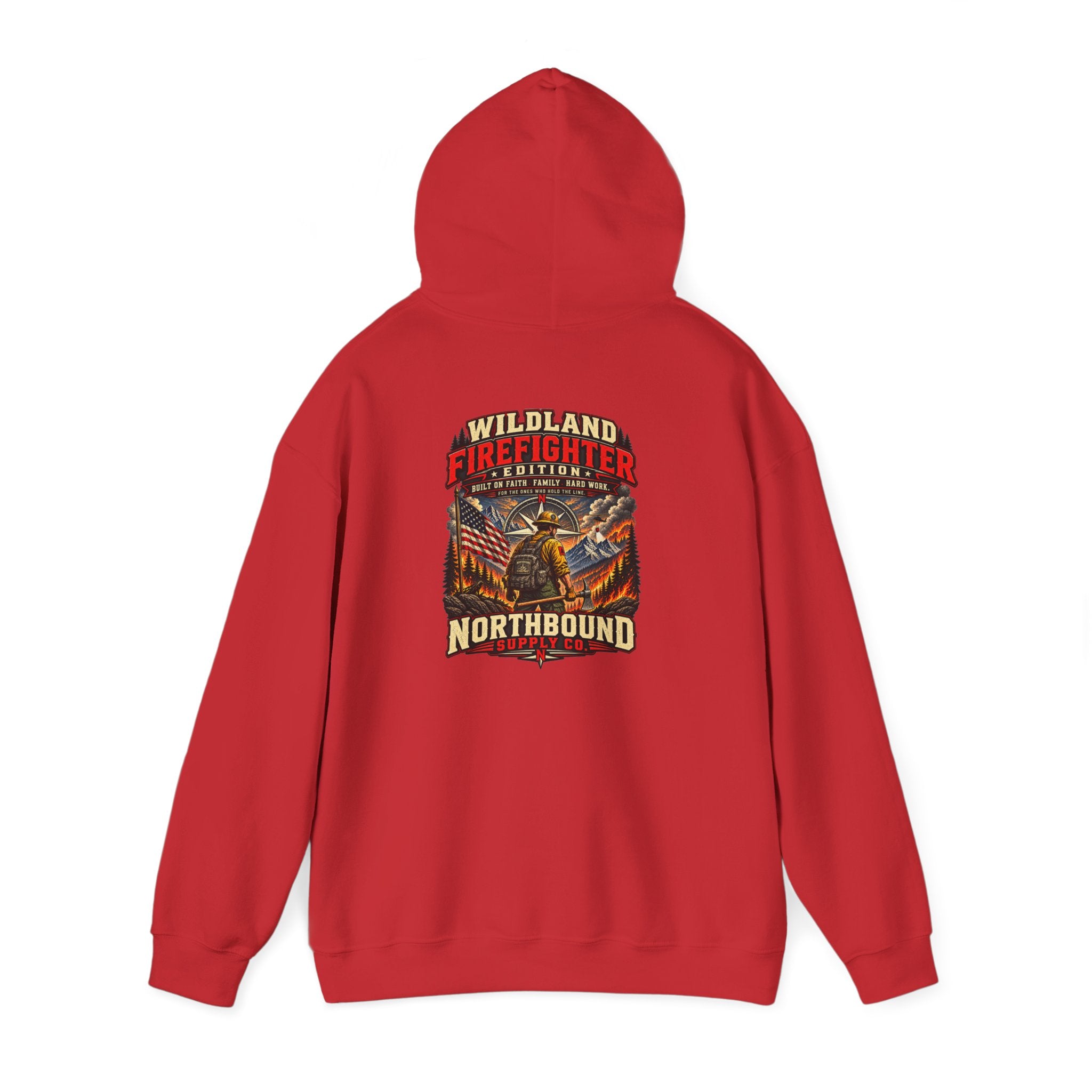 Hoodie - Wildland Firefighter Emblem Pullover