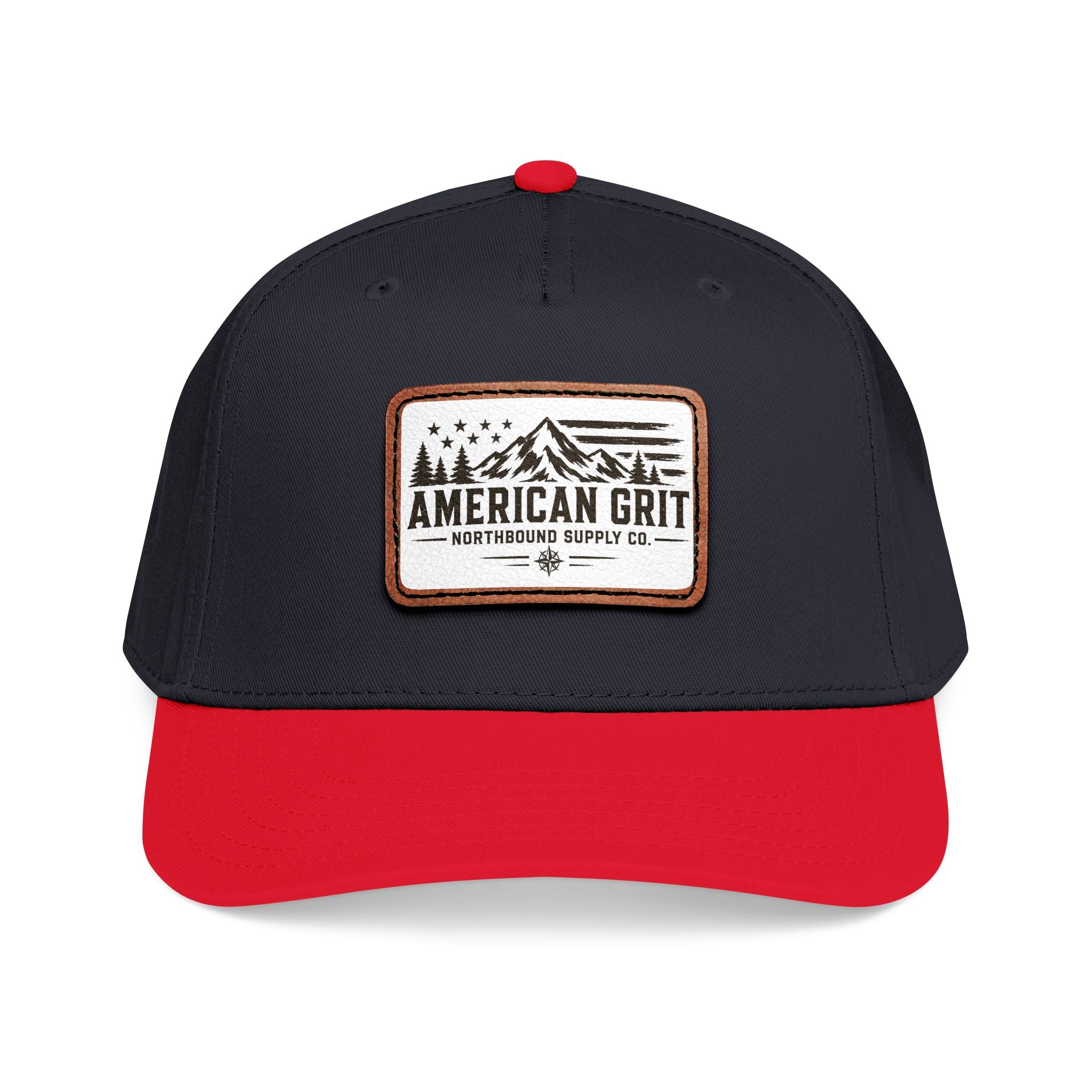 HP-003 American Grit Leather Patch Baseball Cap